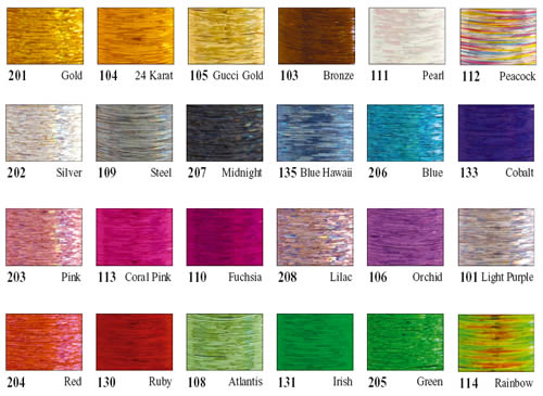 glitter TM colour card