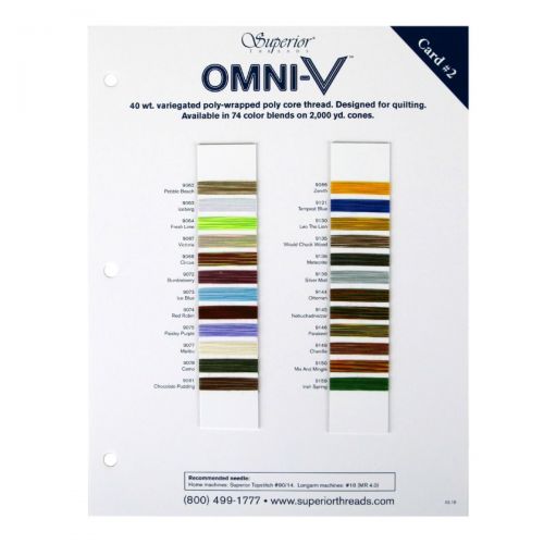 OMNI-V #2 Colour Card